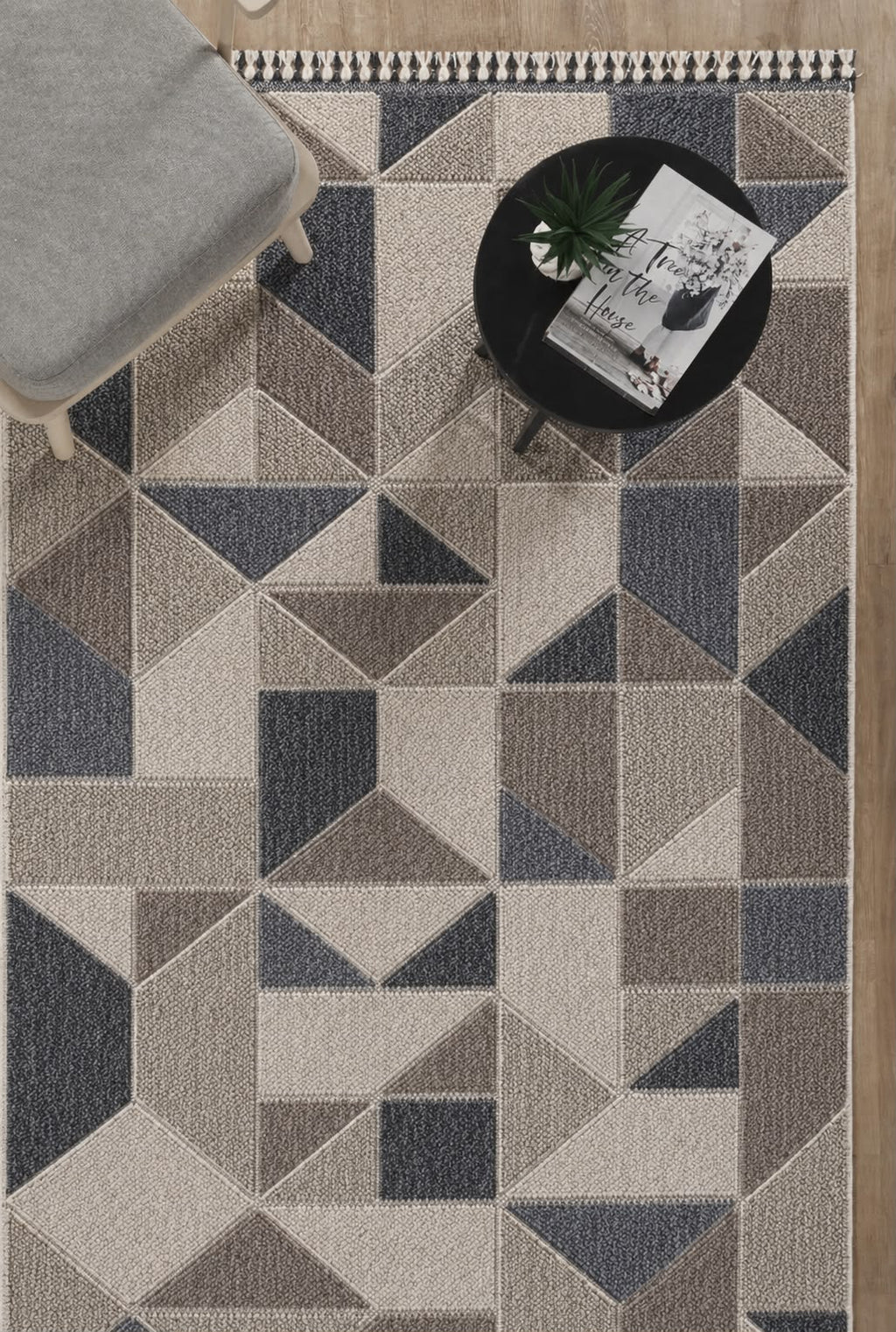 Covor Bouclé Gri Antiderapant pentru Living și Dormitor – Arzen Bouclé