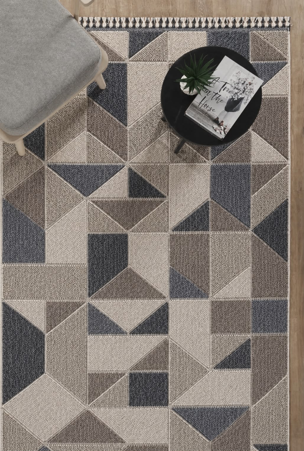 Covor Bouclé Gri Antiderapant pentru Living și Dormitor – Arzen Bouclé