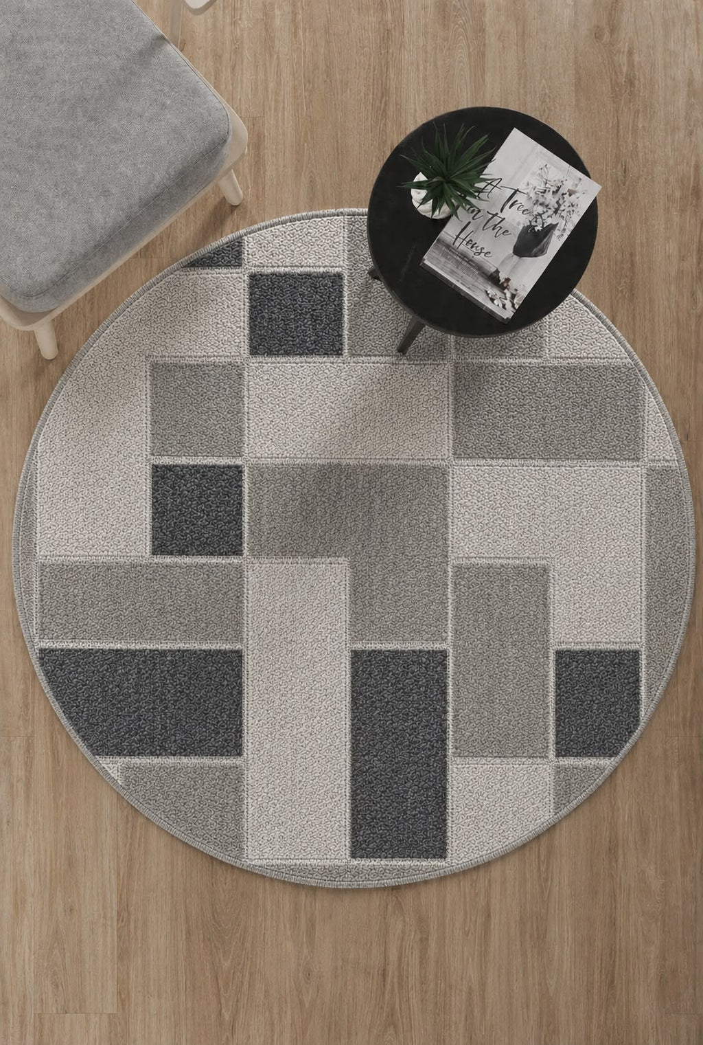 Covor Bouclé Gri Antiderapant pentru Living și Dormitor – Arzen Bouclé