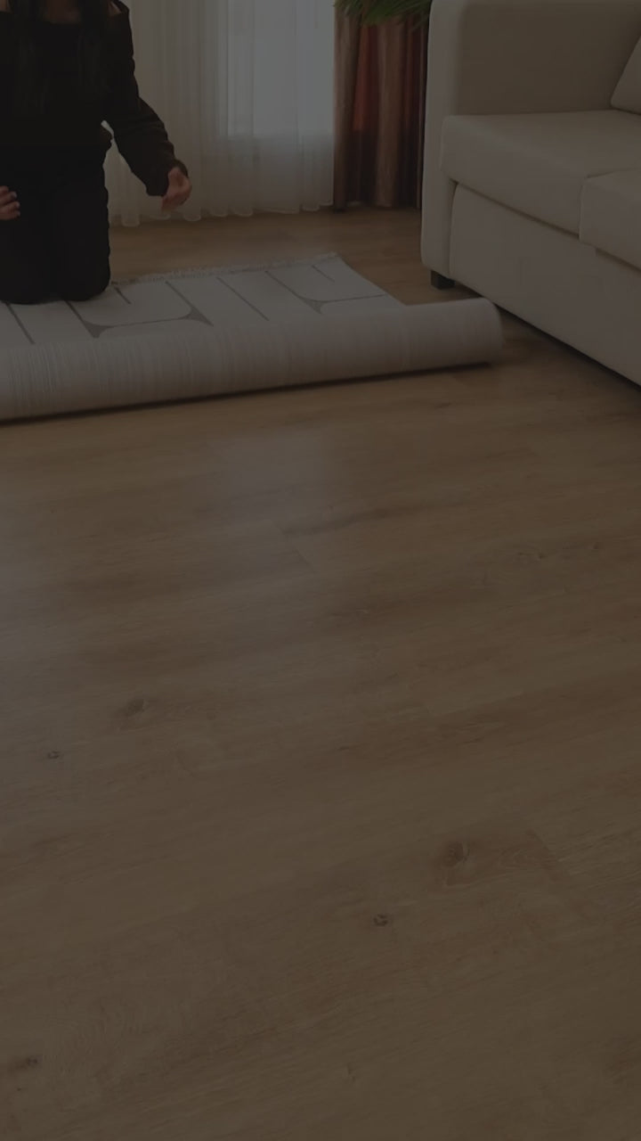 Covor Nordic Gri Modern Antiderapant pentru Living – Arzen Nordic