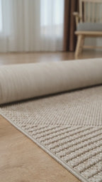 Covor Bouclé Bej Antiderapant pentru Living Modern – Arzen Bouclé